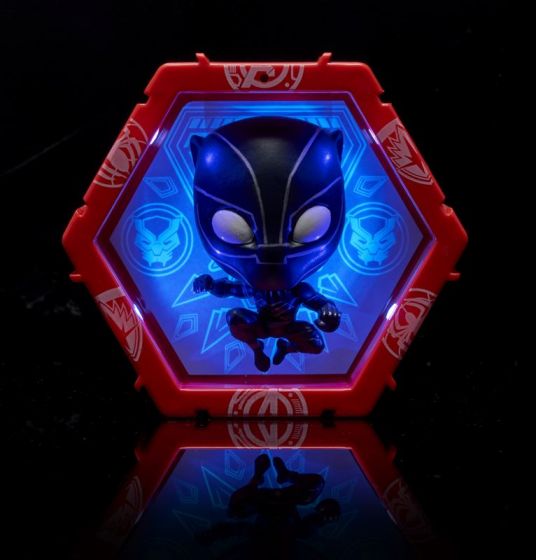 WOW! PODS Avengers Marvel samlefigur - Black Panther actionfigur - sveip for lys - 15 cm