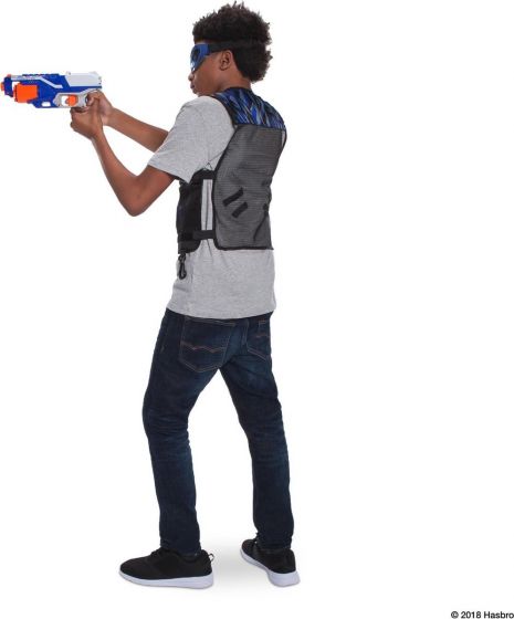 Nerf Elite Tactical Vest - justerbar beskyttelsesvest med lommer til utstyr