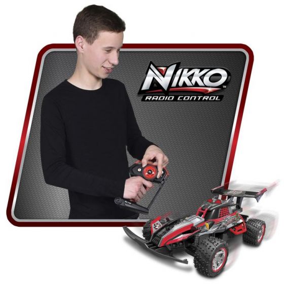 Nikko Turbo Panther X2 2.4GHz fjernstyret bil med 9.6V genopladeligt batteri - blå