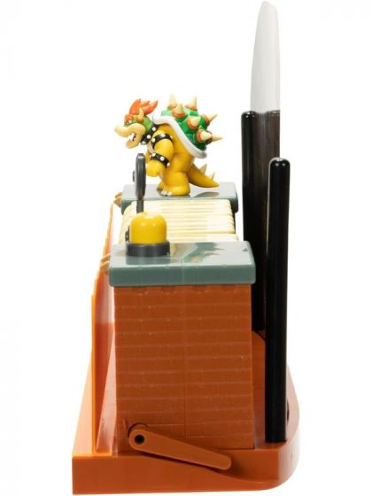 Nintendo Super Mario Deluxe Bowser stridslekset med ljud och ljus - figur 6 cm