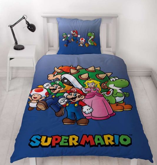 Super Mario sengesett i 100% bomull - 140x200 cm