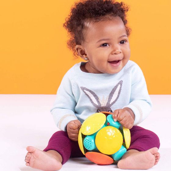 Oball Wobble Bobble ball - aktivitetsleksak för baby - med ljud och rörelser