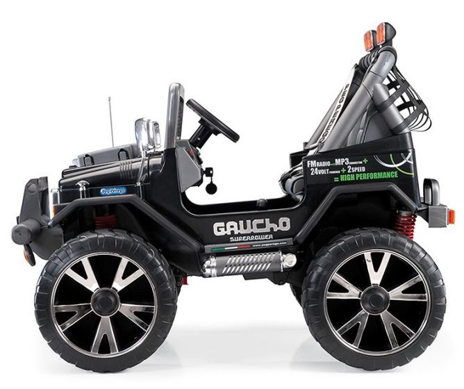Peg Perego Gaucho Superpower 24V Elektrisk terrænbil til 2 børn - med gummidæk