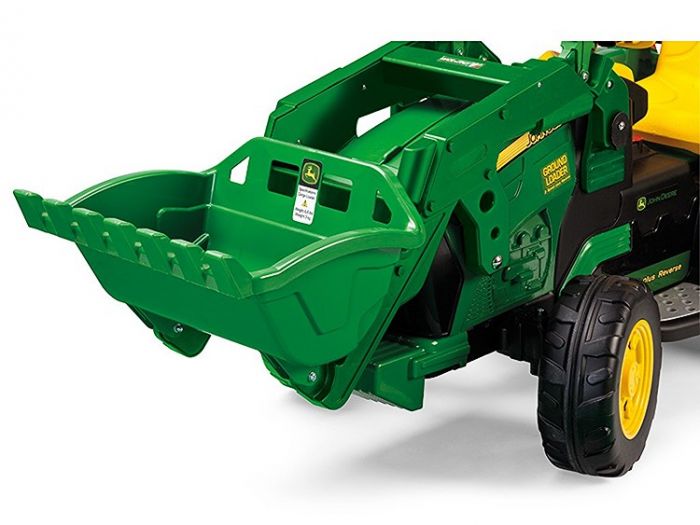 Peg Perego John Deere 12V elektrisk traktor til børn - med skovl