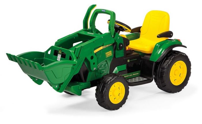 Peg Perego John Deere 12V elektrisk traktor for barn - med skuffe