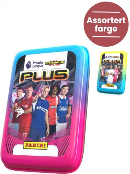 Panini Adrenalyn Premier League 2023/24 PLUS Pocket Tin med fotbollskort