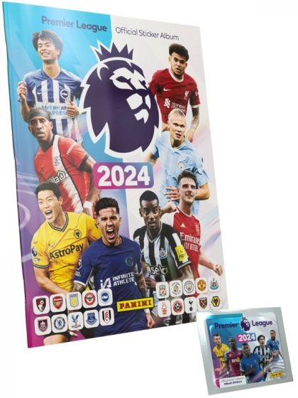 Panini Premier League 2023/24 Samlealbum til klistermærker og 5 stickers