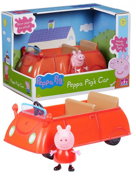 Peppa Gris familiebil med figur
