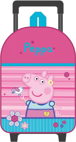 Peppa Gris trillekoffert til barn - rosa