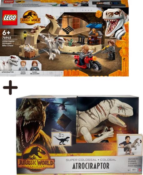 Jurassic World pakke: LEGO 76945 + Atrociraptor figur