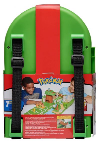 Pokemon Carry Case Playset - med 1 Pokemon-figur - i säcken finns det 7 olika sätt att leka med setet på