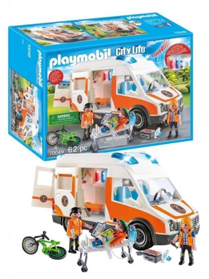 Playmobil City Life Ambulans med blinkande ljus 70049