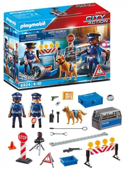 Playmobil City Action Politi vejspærring 6924
