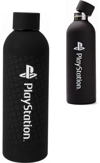 Playstation drikkeflaske 0,5L i rustfritt stål - sort
