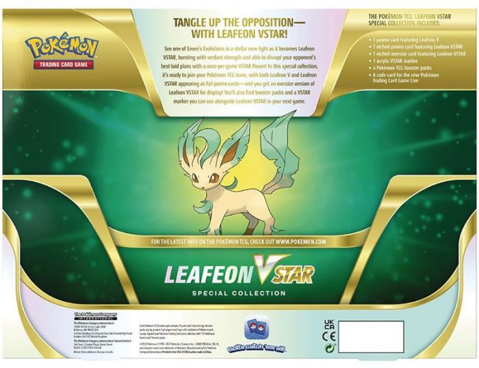 Pokemon TCG: Leafeon V Star Box Special Collection - eske med byttekort 