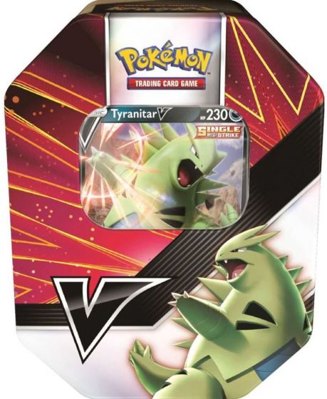 Pokemon TCG: Tyranitar V Tin - boks i tinn med byttekort