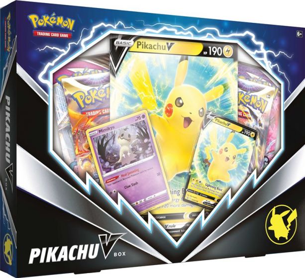 Pokemon TCG:  Pikachu V Box - eske med byttekort