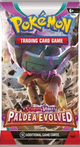 Pokemon TCG: Scarlet and Violet 2 Paldea Evolved - boosterpakke med byttekort