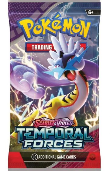 Pokemon TCG: Scarlet and Violet Temporal Forces boosterpakke - 10 samlerkort