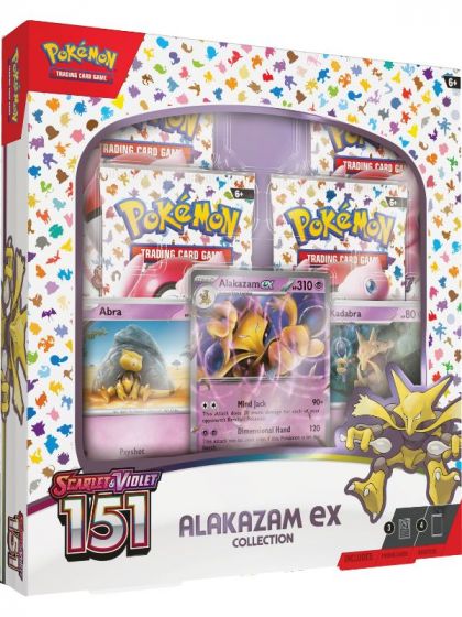Pokemon TCG: Scarlet and Violet 151 Alakazam EX - låda med samlarkort