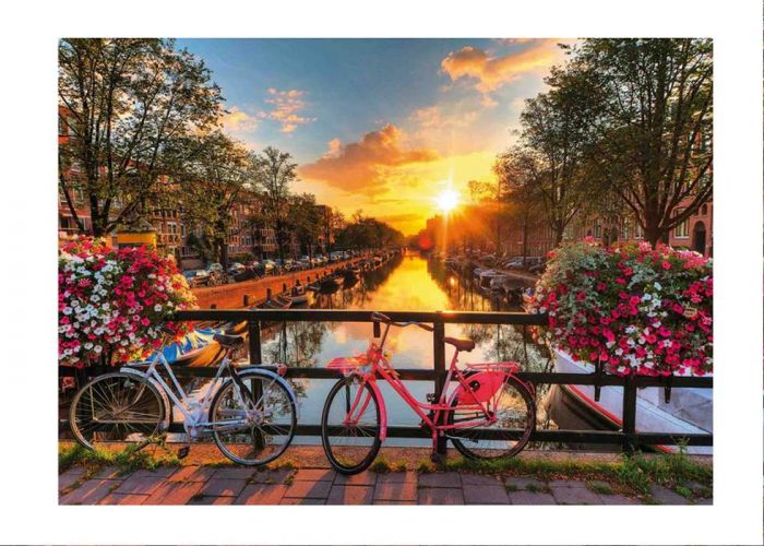Ravensburger puslespil 1000 brikker - Cykler i Amsterdam
