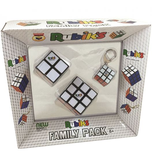 Rubiks Family Pack - 3x3, 2x2, 3x3 nyckelring