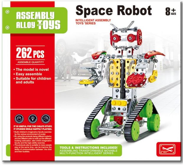 Romrobot byggesett fra 8 år med 262 deler - verktøy inkludert