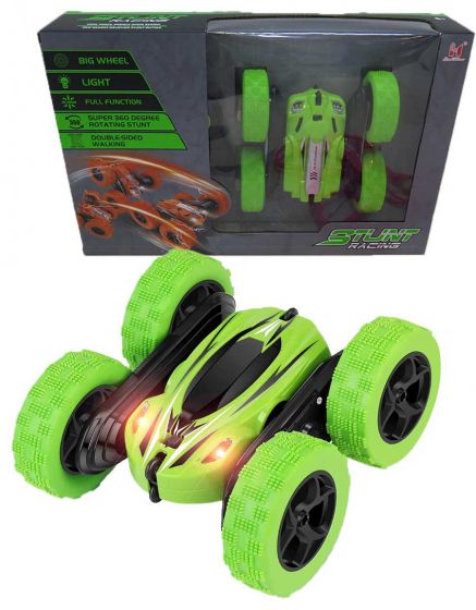 RC bil med 360 graders spinn - med USB laddare och batteri - grön