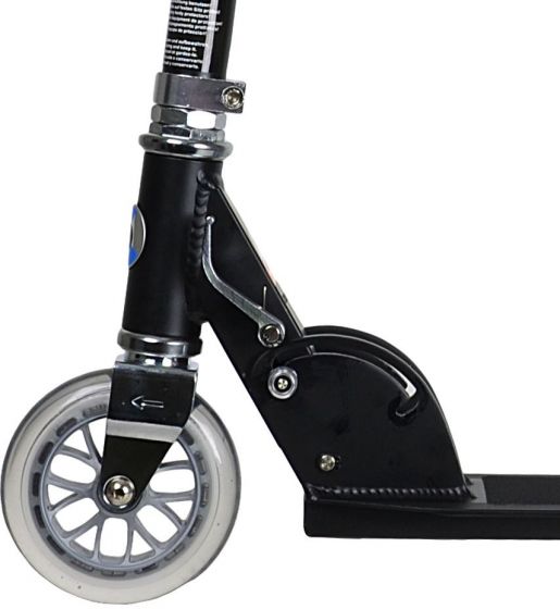 Micro Light Black løbehjul med to hjul og justerbart styr - lys sort