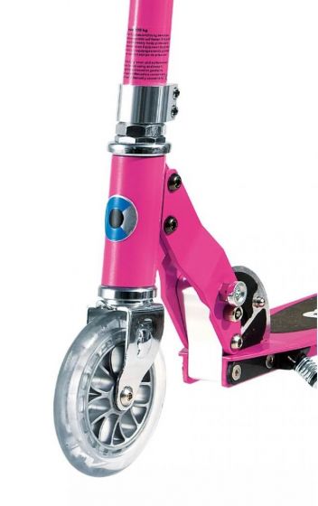 Micro Sprite Pink løbehjul med to hjul og justerbart styr - pink