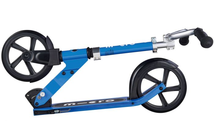 Micro Cruiser Blue sparkesykkel store hjul og ekstra bredt styre