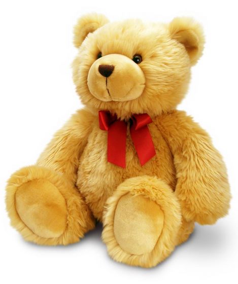 Keel Toys Harry - stor nallebjörn med röd rosett - 120 cm