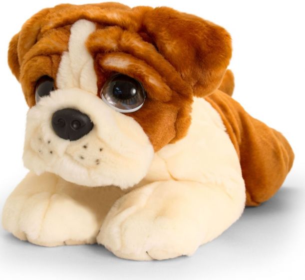 Keel Toys bulldog gosedjur hund - 32 cm
