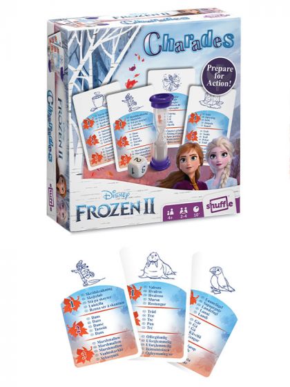 Shuffle Disney Frozen charades kortspill - mimelek