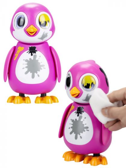 Silverlit Rescue Penguin - interaktiv figur med fler än 20 ljud och känslor - rosa