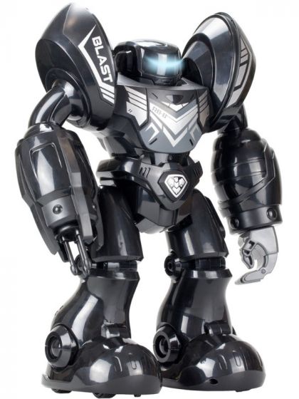 Silverlit Robo Blast RC Robot med prosjektiler - programmering i 20 steg - svart 34 cm