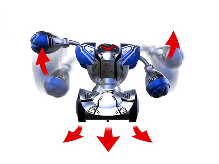 Silverlit Robo Kombat twin set - 2 radiostyrda robotar som slåss mot varandra - med ljus- och ljudeffekter - 14 cm