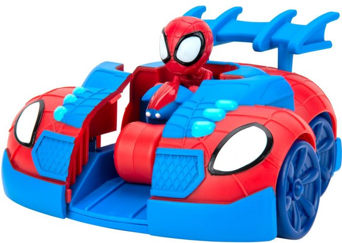SpiderMan 2-in-1 Spidey Stealth Strike - 2-i-1 kjøretøy med innebygd figur