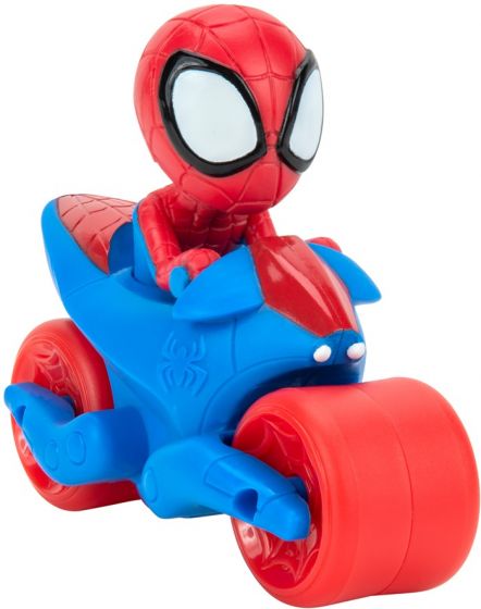 SpiderMan 2 in 1 Spidey Stealth Strike - 2 kjøretøy i 1 med innebygd figur