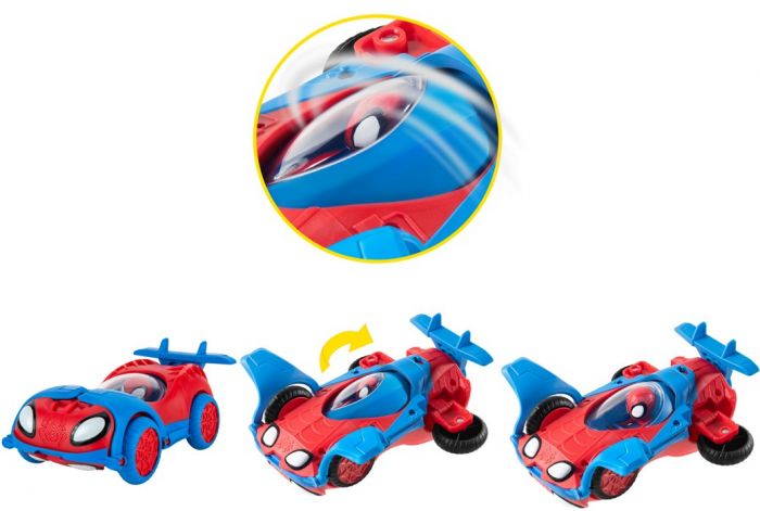 Spidey and his Amazing Friends Spidey Flip and Jet - 2-i-1 legetøjsbil og fly