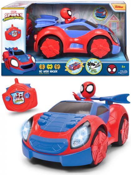 SpiderMan Spidey and his Amazing Friends RC Web Racer radiostyrd bil 2,4 GHz - 27 cm