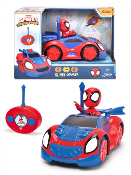 SpiderMan Spidey and his Amazing Friends RC Web Crawler radiostyrd bil - 27 MHz - 17 cm