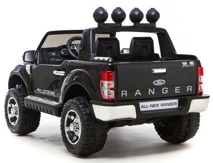 Ford Ranger 12V elbil med EVA-hjul - 2 personer med fjernstyring - sort