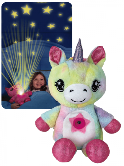 Star Belly Dream Lites regnbue-enhjørning - bamse som gjør soverommet til en stjernehimmel