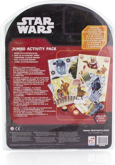 Star Wars Jumbo Activity Pack - stor målarlåda med tuschpennor, kritor och blyertspennor