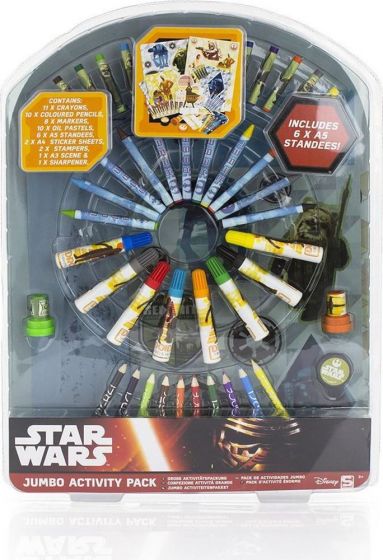 Star Wars Jumbo Activity Pack - stort tegnesett med tusjer, fargestifter og blyanter