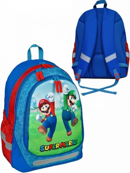 Nintendo Super Mario rygsæk 43 cm - Mario og Luigi