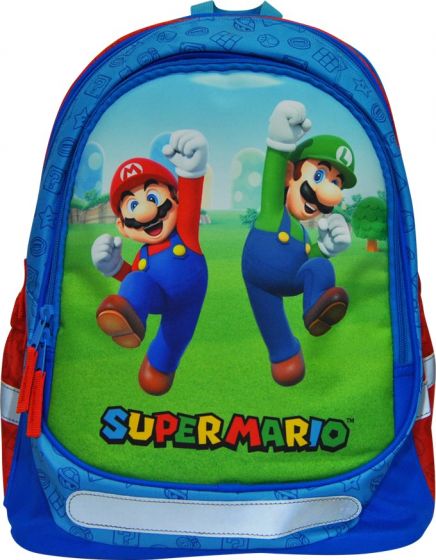 Nintendo Super Mario ryggsekk 43 cm - Mario og Luigi