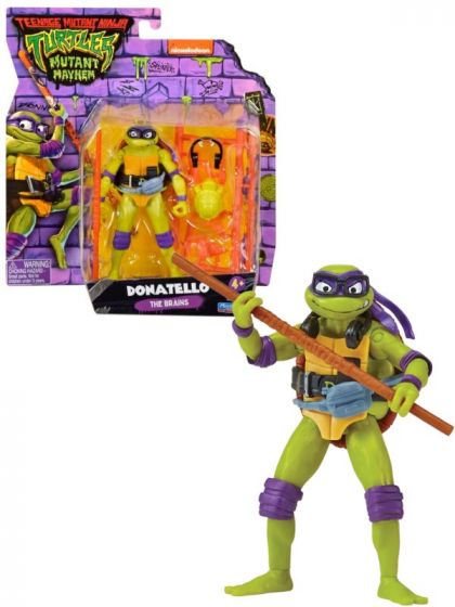 Teenage Mutant Ninja Turtles Mayhem Basic Figures Donatello - figur med lekevåpen
