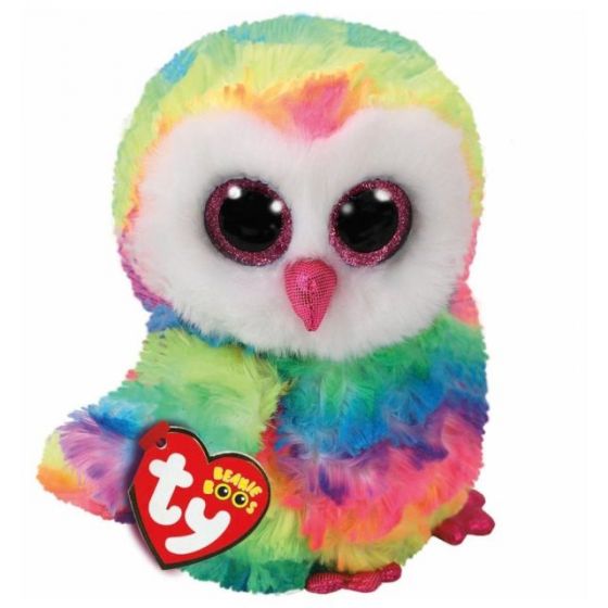 TY Owl multicolor medium - ca 22 cm
